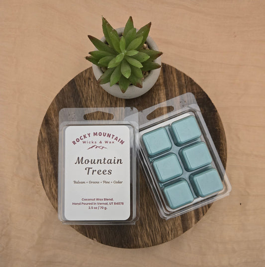 Mountain Trees | Scented Wax Melt | Hand-Poured by Rocky Mountain Wicks & Wax