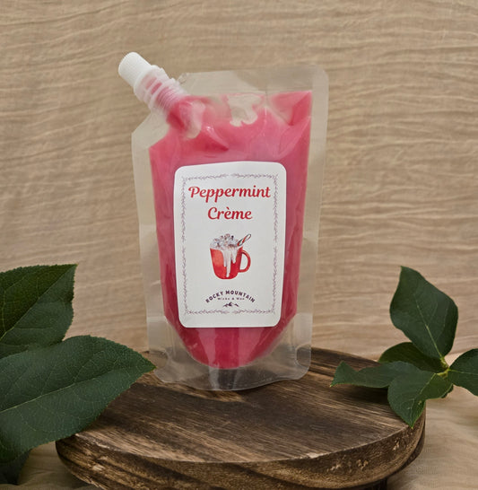 Peppermint Creme | Scented Squeezable Wax Melt | Hand-Poured