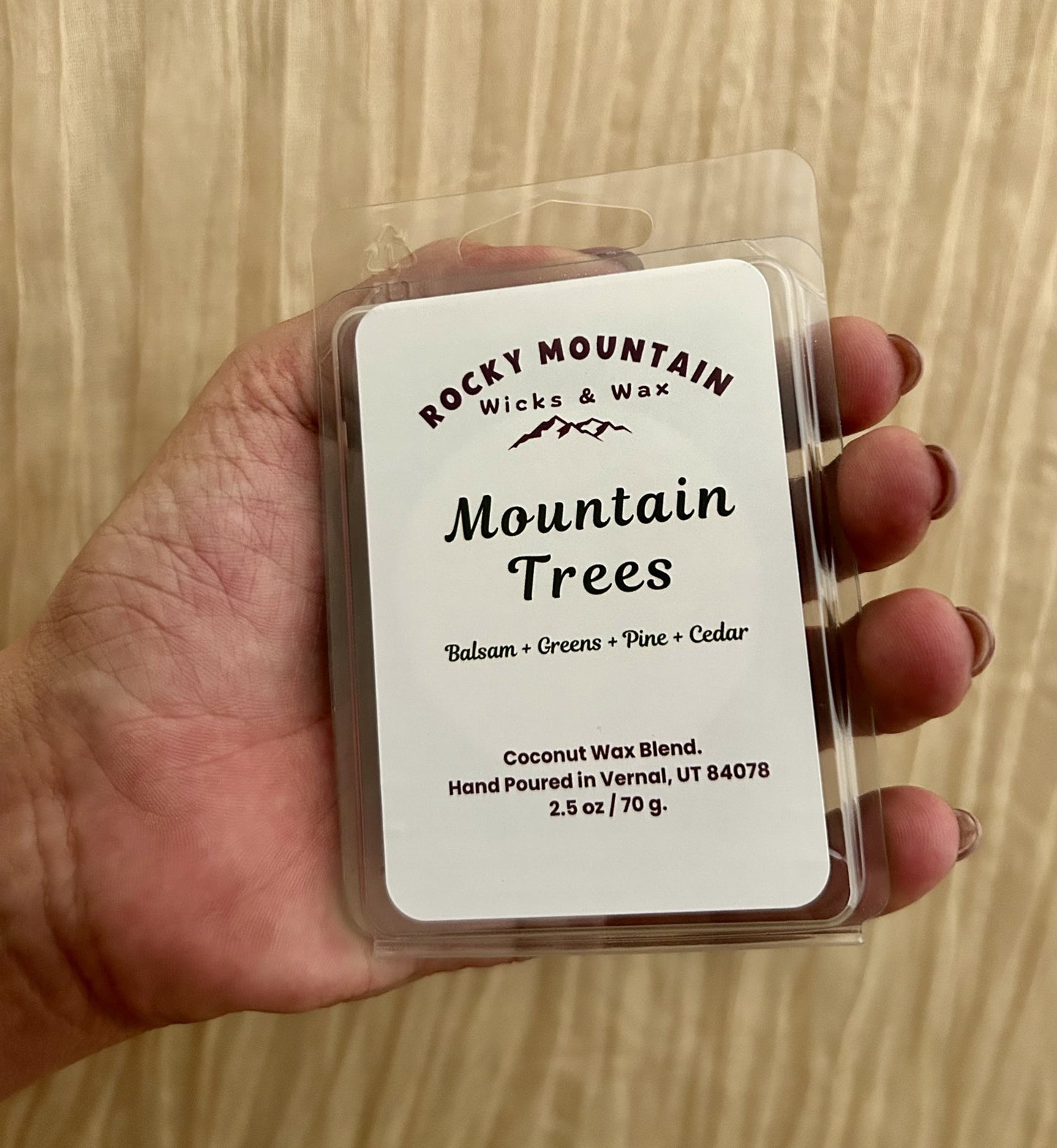 Mountain Trees | Scented Wax Melt | Hand-Poured by Rocky Mountain Wicks & Wax